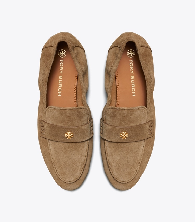 TORY BURCH SUEDE BALLET LOAFER - River Rock