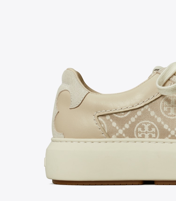 TORY BURCH T MONOGRAM LADYBUG SNEAKER - Birch / New Cream / Calcare