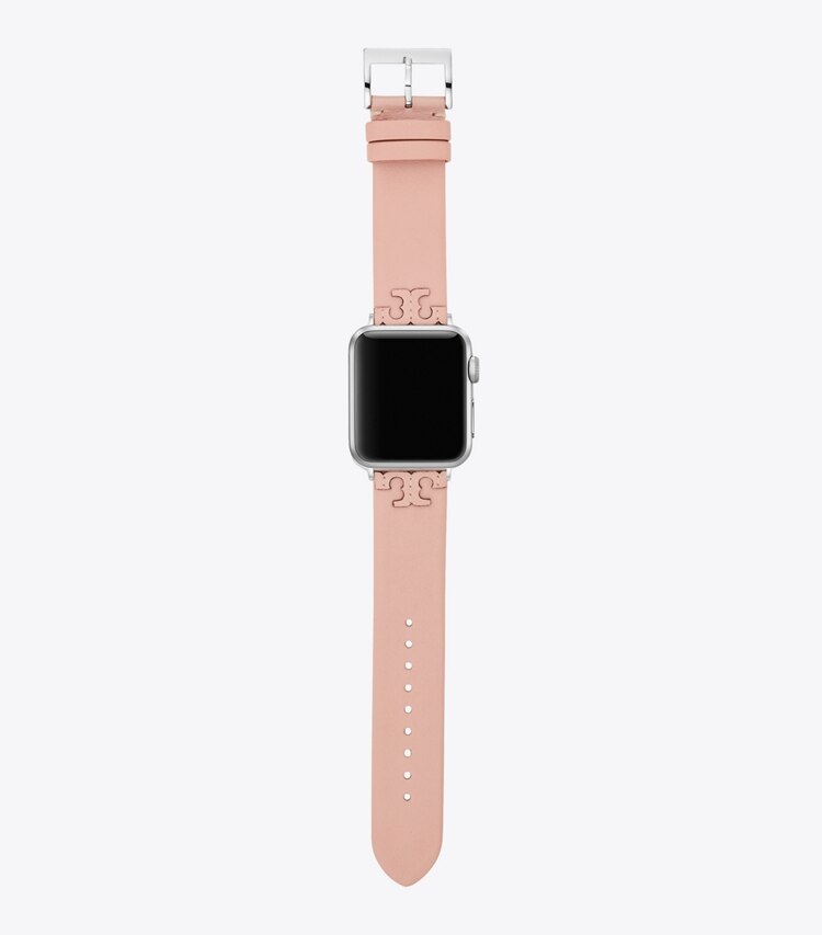 TORY BURCH MCGRAW BAND FOR APPLE WATCH, LEATHER - Blush