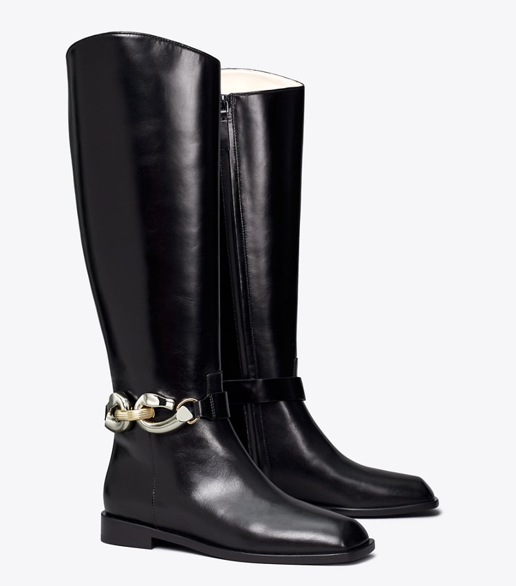 TORY BURCH JESSA RIDING BOOT - Perfect Black