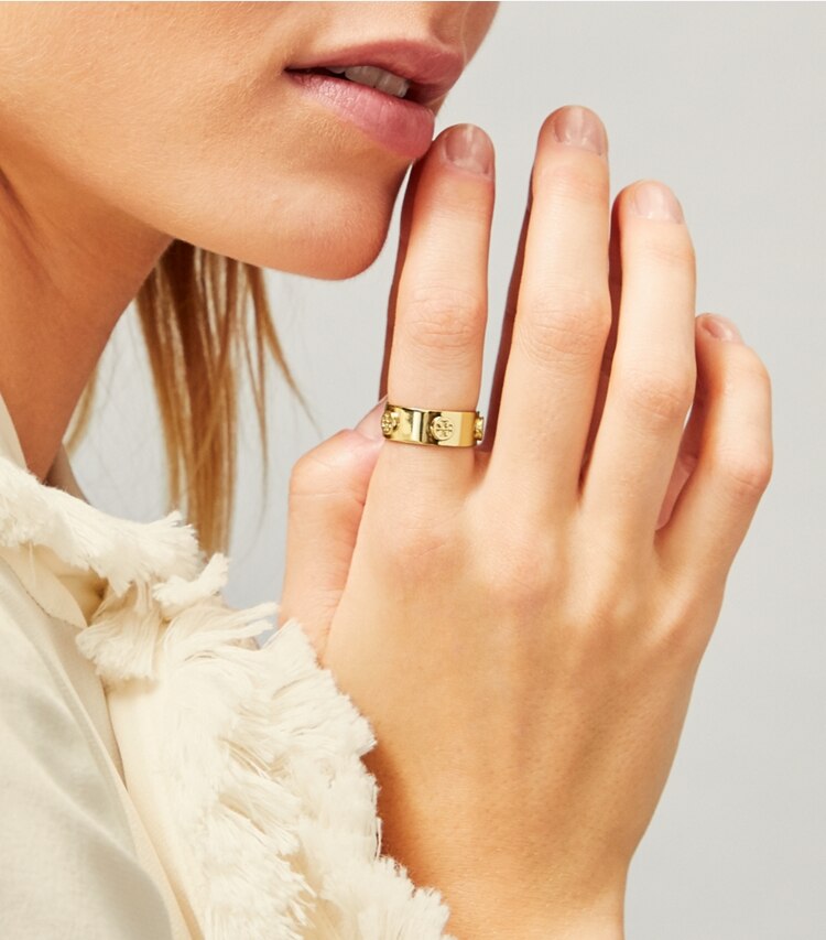 TORY BURCH MILLER STUD RING - Rose Gold