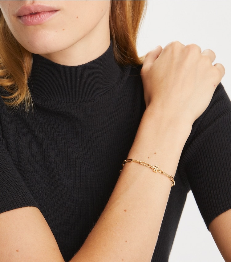 TORY BURCH GOOD LUCK CHAIN BRACELET - Tory Gold