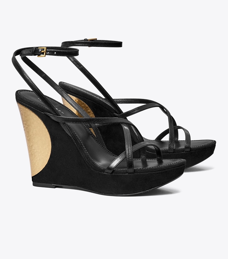 TORY BURCH PATOS WEDGE - Perfect Black / Perfect Black