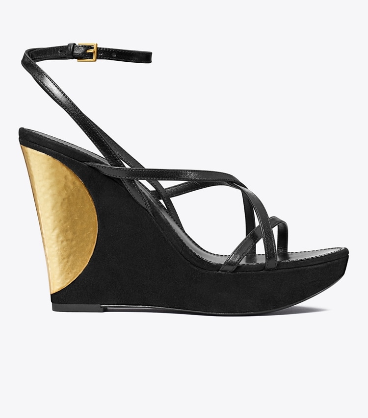 TORY BURCH PATOS WEDGE - Perfect Black / Perfect Black