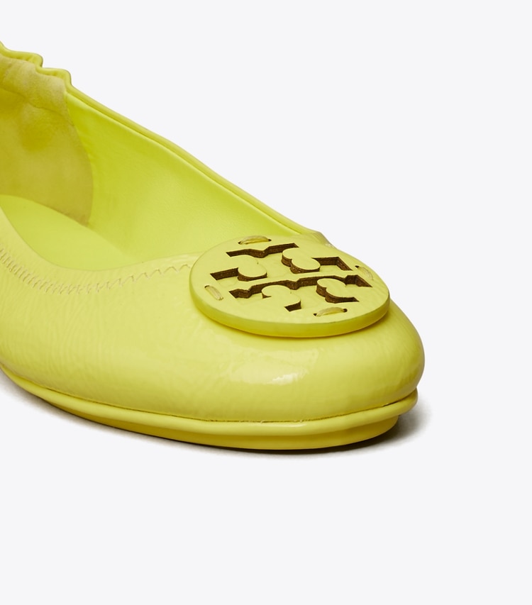 TORY BURCH MINNIE TRAVEL BALLET - Blazing Yellow