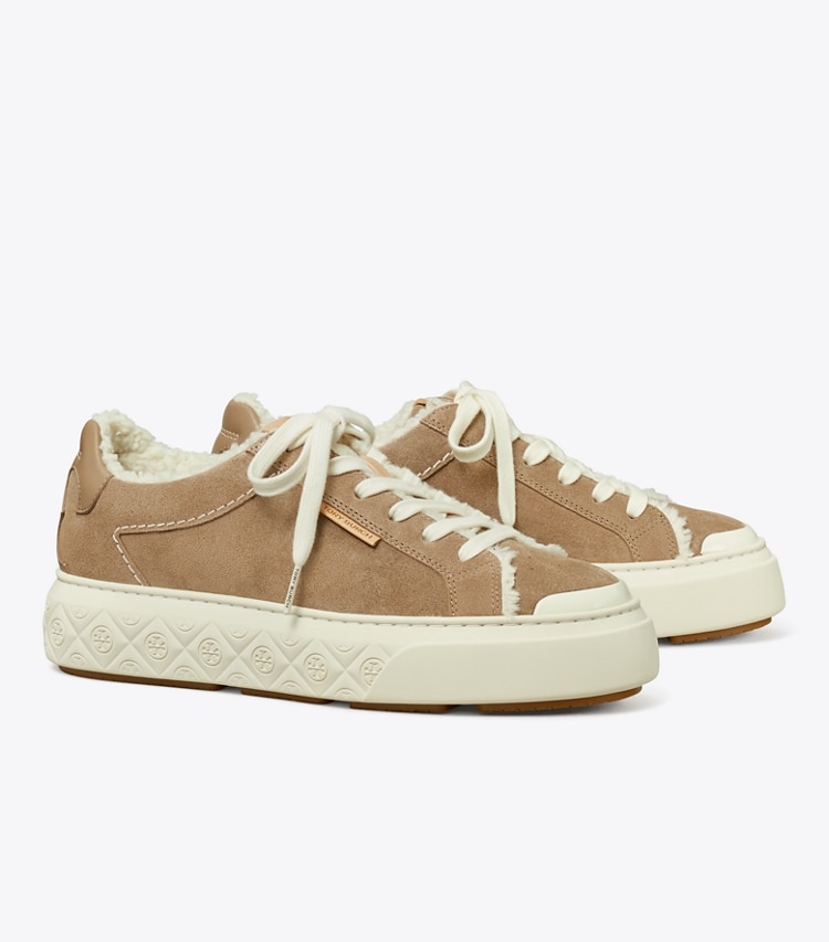 TORY BURCH LADYBUG SUEDE SNEAKER - Avola