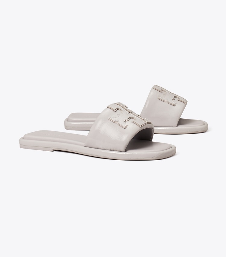 TORY BURCH DOUBLE T SPORT SLIDE - Bay Gray