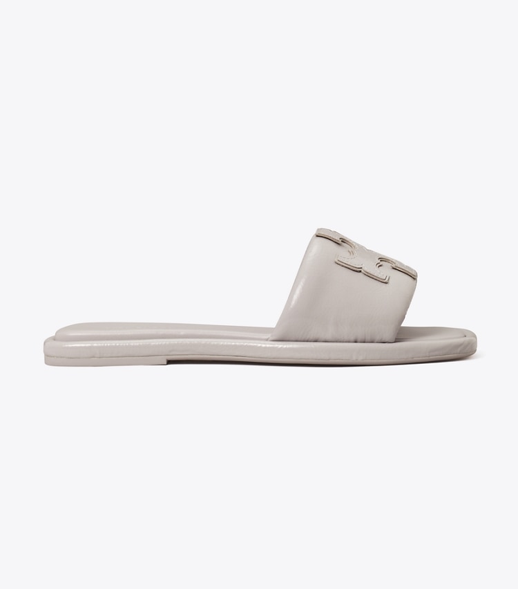 TORY BURCH DOUBLE T SPORT SLIDE - Bay Gray