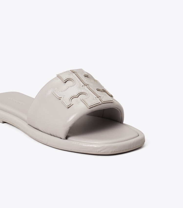 TORY BURCH DOUBLE T SPORT SLIDE - Bay Gray