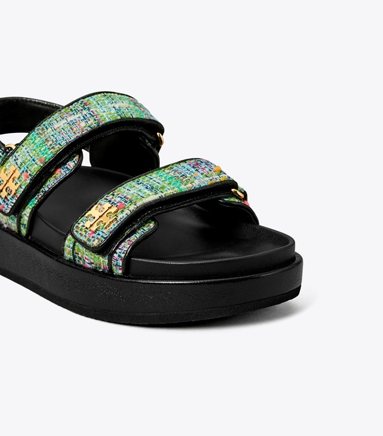 TORY BURCH KIRA SPORT SANDAL - Blue / Green / Black