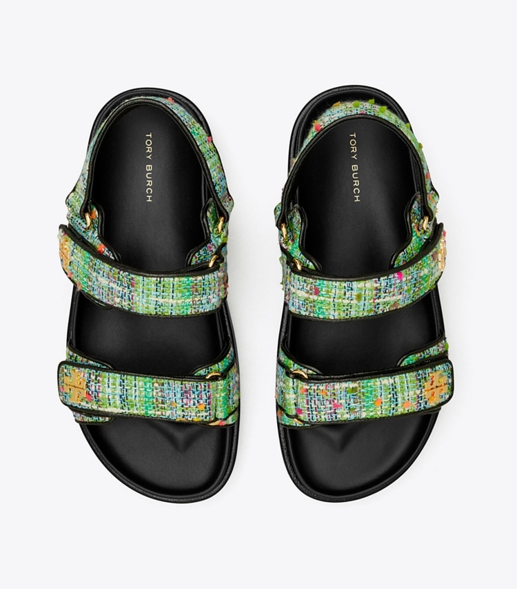 TORY BURCH KIRA SPORT SANDAL - Blue / Green / Black