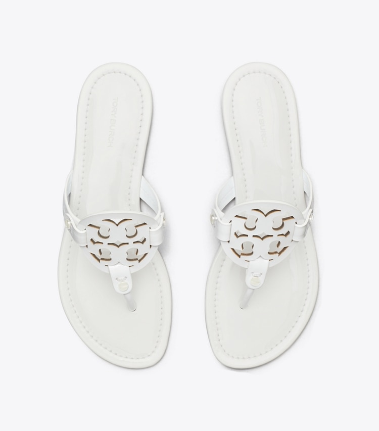 TORY BURCH MILLER PATENT SANDAL - Optic White