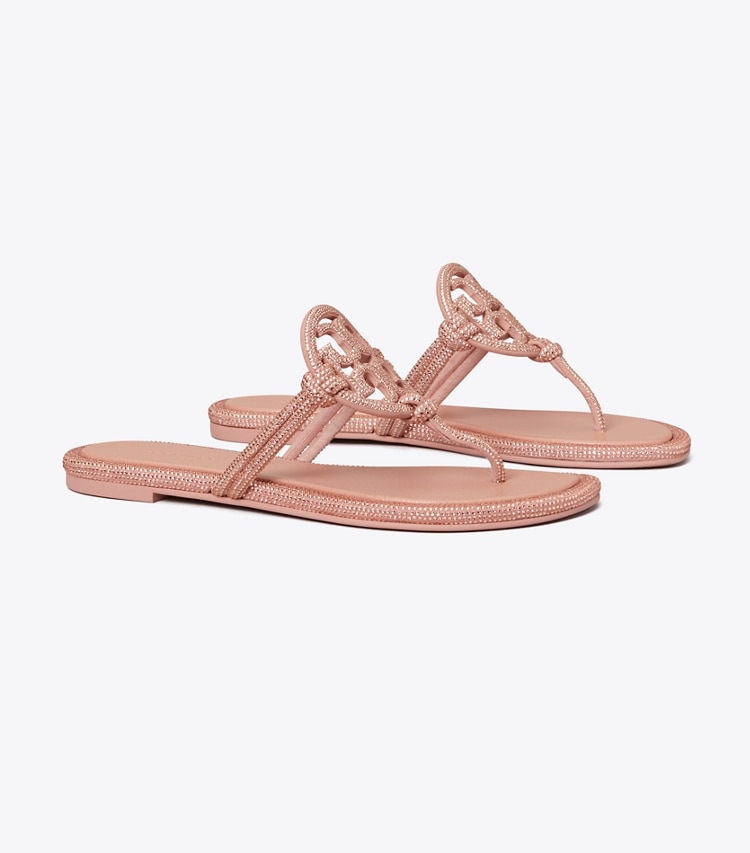 TORY BURCH MILLER PAVe KNOTTED SANDAL - Malva