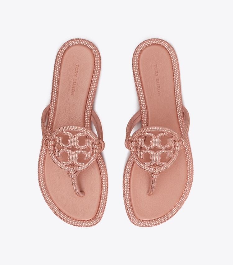 TORY BURCH MILLER PAVe KNOTTED SANDAL - Malva