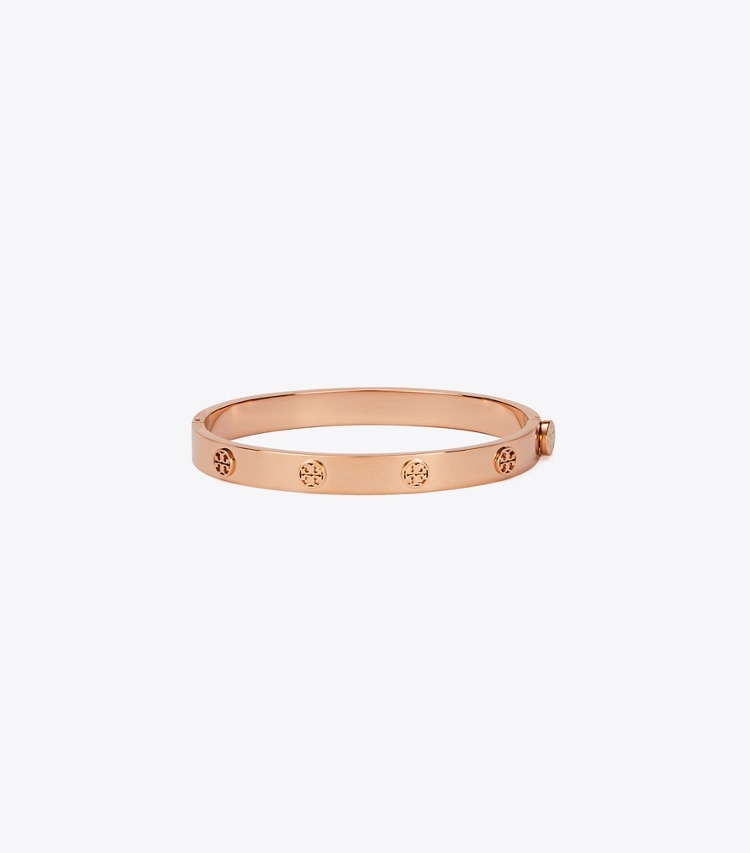 TORY BURCH MILLER STUD HINGE BRACELET, 7MM - Rose Gold