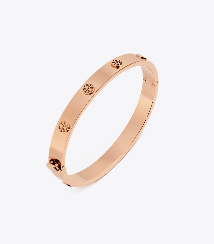 TORY BURCH MILLER STUD HINGE BRACELET, 7MM - Rose Gold