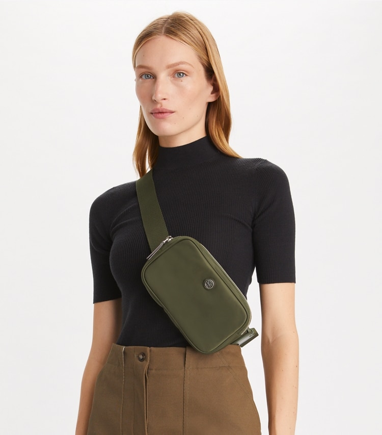 TORY BURCH VIRGINIA BELT BAG - Olive Green