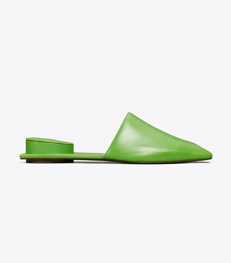 TORY BURCH PIERCED MULE - Peridot / Gold