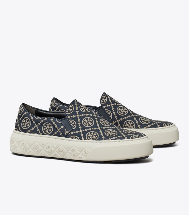 TORY BURCH T MONOGRAM LADYBUG SLIP-ON SNEAKER - Inverse Navy T Monogram