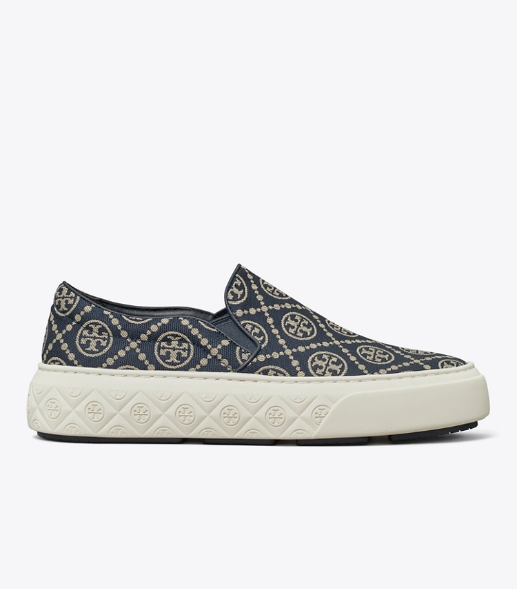 TORY BURCH T MONOGRAM LADYBUG SLIP-ON SNEAKER - Inverse Navy T Monogram