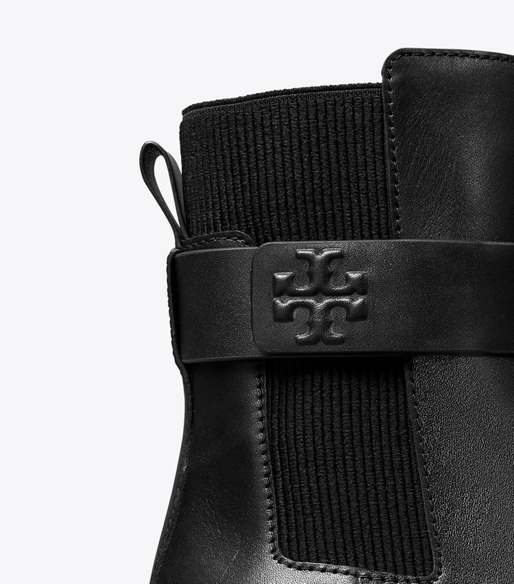 TORY BURCH DOUBLE T CHELSEA BOOT - Perfect Black / Perfect Black