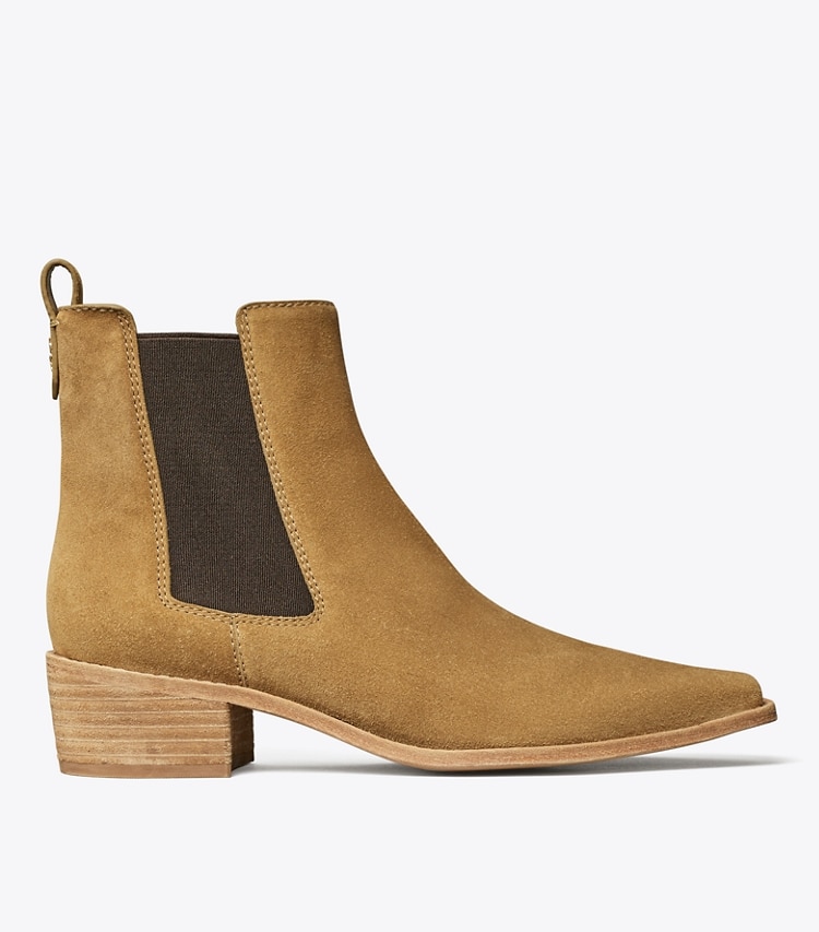 TORY BURCH CHELSEA SUEDE ANKLE BOOT - Alce