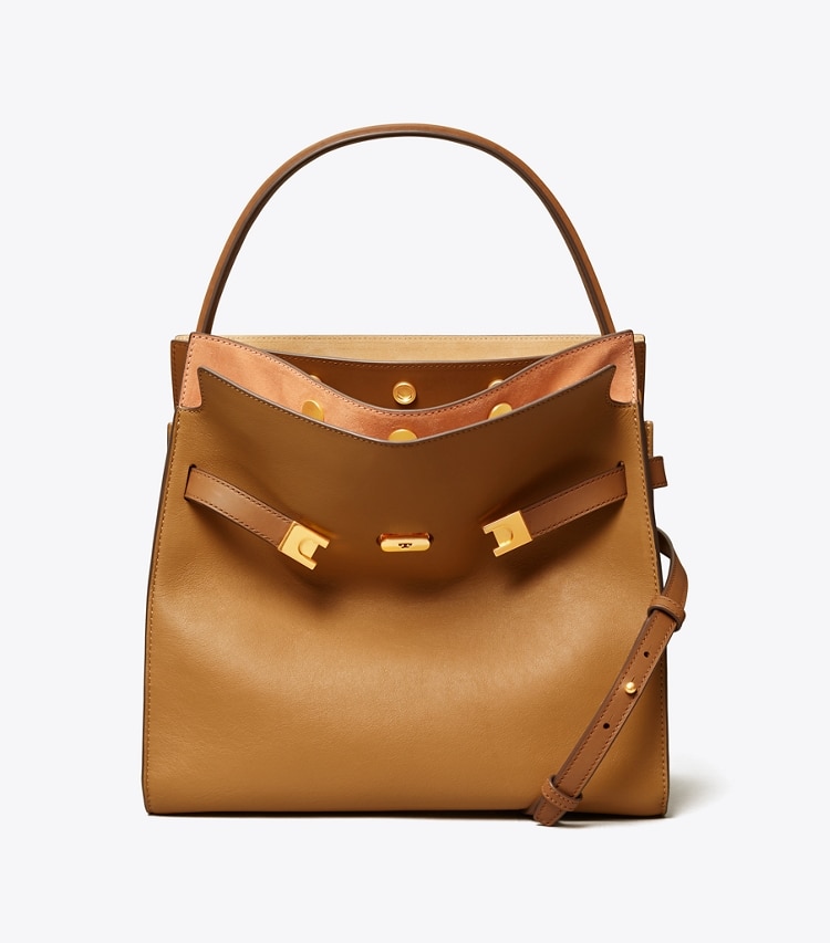 TORY BURCH LEE RADZIWILL DOUBLE BAG - Tiramisu