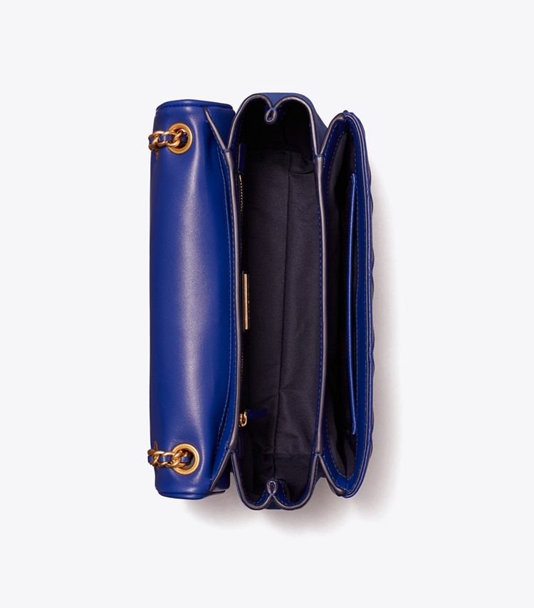 TORY BURCH FLEMING SOFT CONVERTIBLE SHOULDER BAG - Navy Day