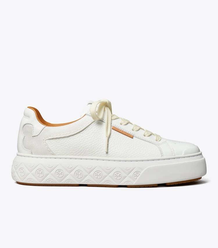 TORY BURCH LADYBUG SNEAKER - White / White / White