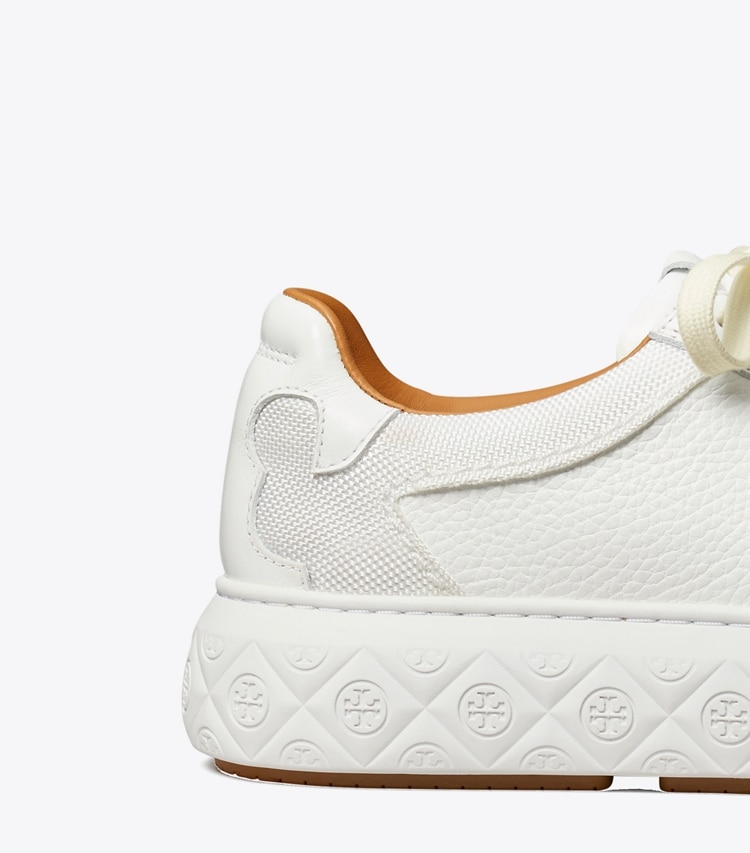 TORY BURCH LADYBUG SNEAKER - White / White / White