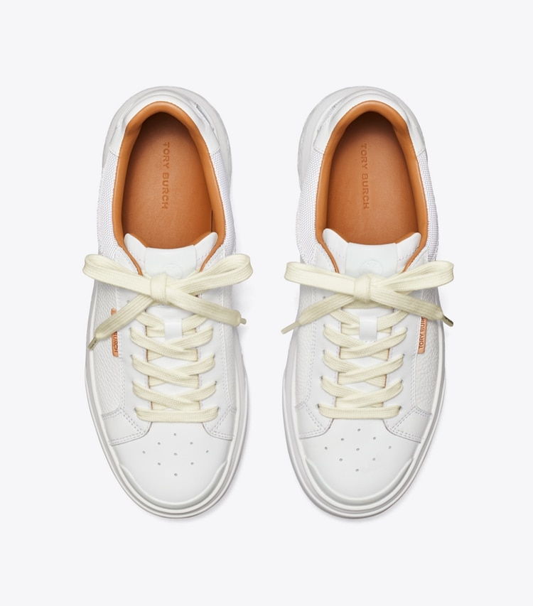 TORY BURCH LADYBUG SNEAKER - White / White / White