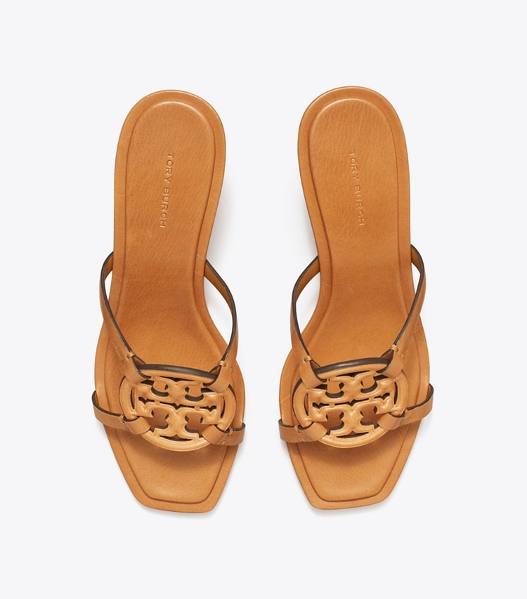 TORY BURCH MILLER BOMBe LOW HEEL SANDAL - Caramel Corn