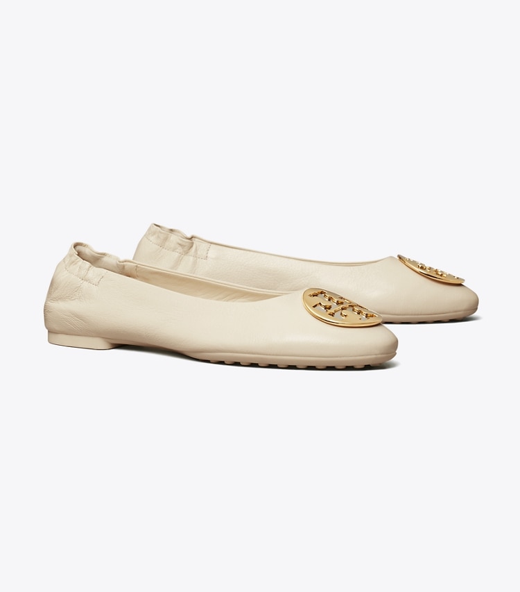 TORY BURCH CLAIRE BALLET - New Ivory - Click Image to Close