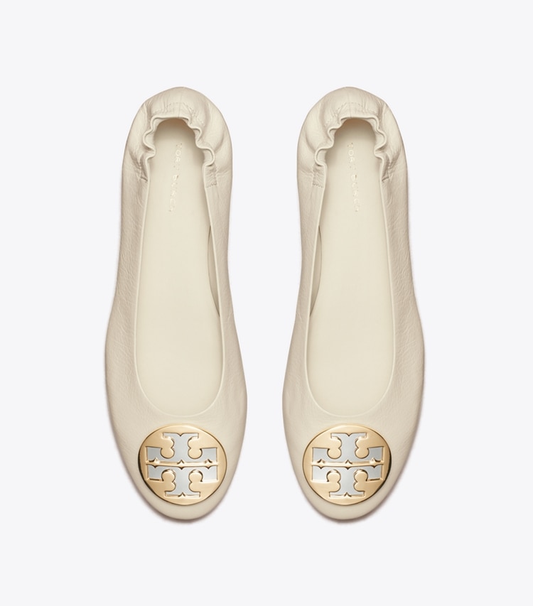 TORY BURCH CLAIRE BALLET - New Ivory