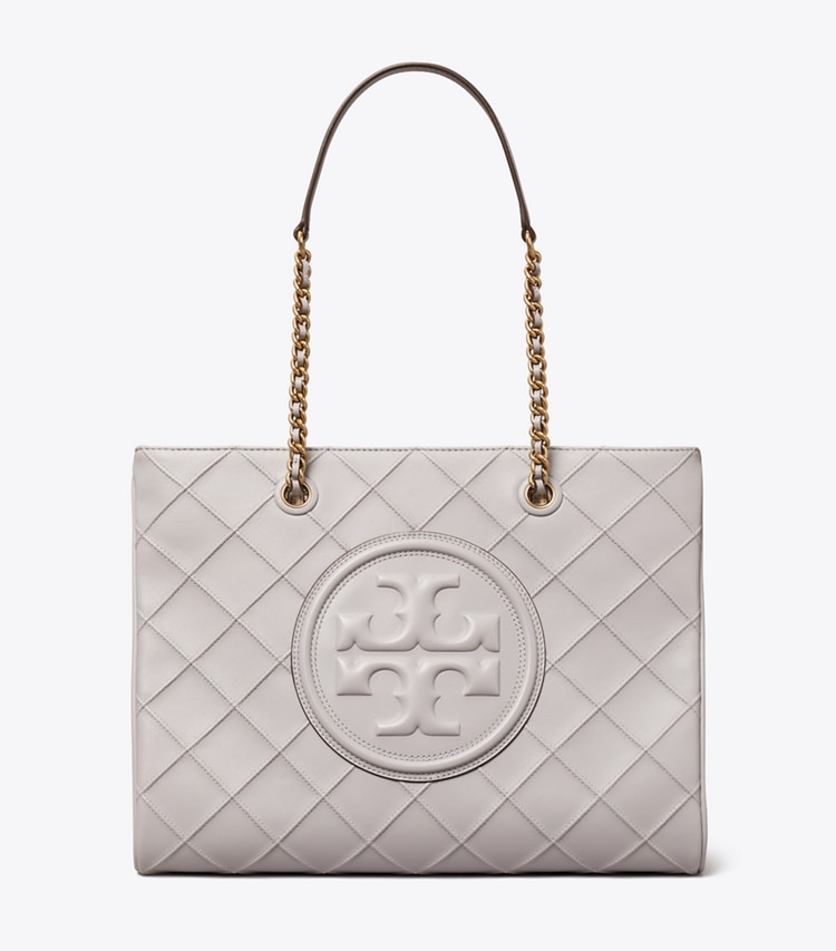 TORY BURCH FLEMING SOFT CHAIN TOTE - Bay Gray