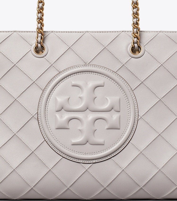 TORY BURCH FLEMING SOFT CHAIN TOTE - Bay Gray