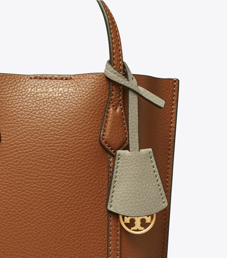 TORY BURCH MINI PERRY TOTE - Light Umber