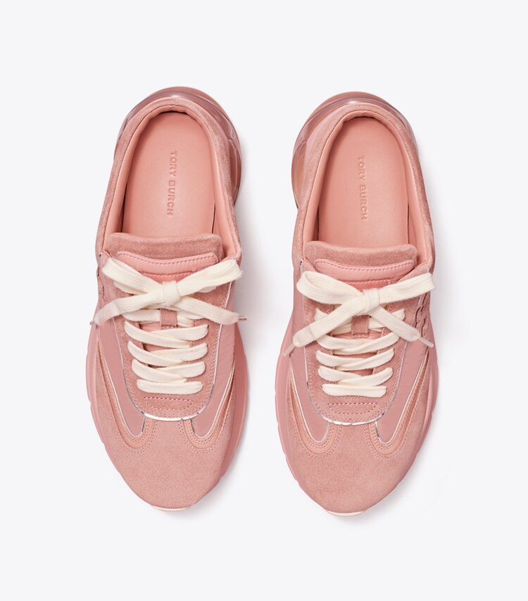 TORY BURCH GOOD LUCK TRAINER MULE - Pink Moon / Chalk Pink