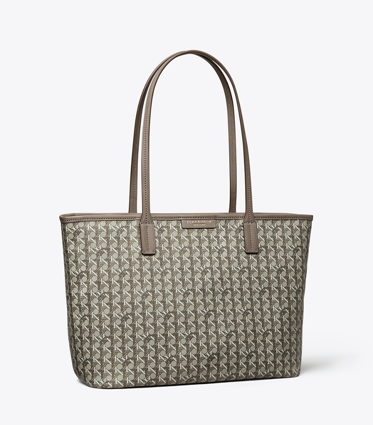 TORY BURCH SMALL EVER-READY ZIP TOTE - Zinc - Click Image to Close