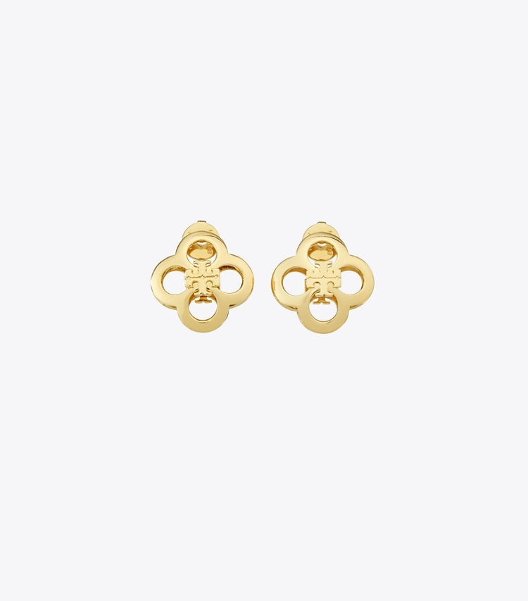 TORY BURCH KIRA CLOVER EARRING - Tory Gold